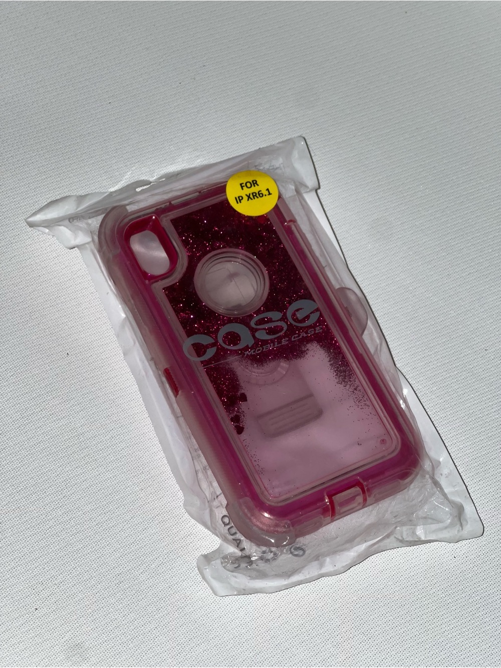Pink Glitter iPhone XR Case - Protective Sparkle Cover